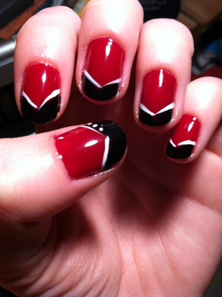 Red and Black French Design